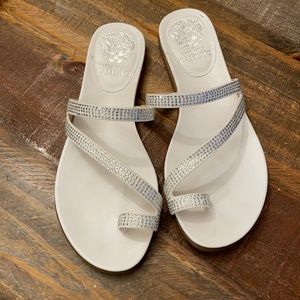 Vince Camuto white sandals